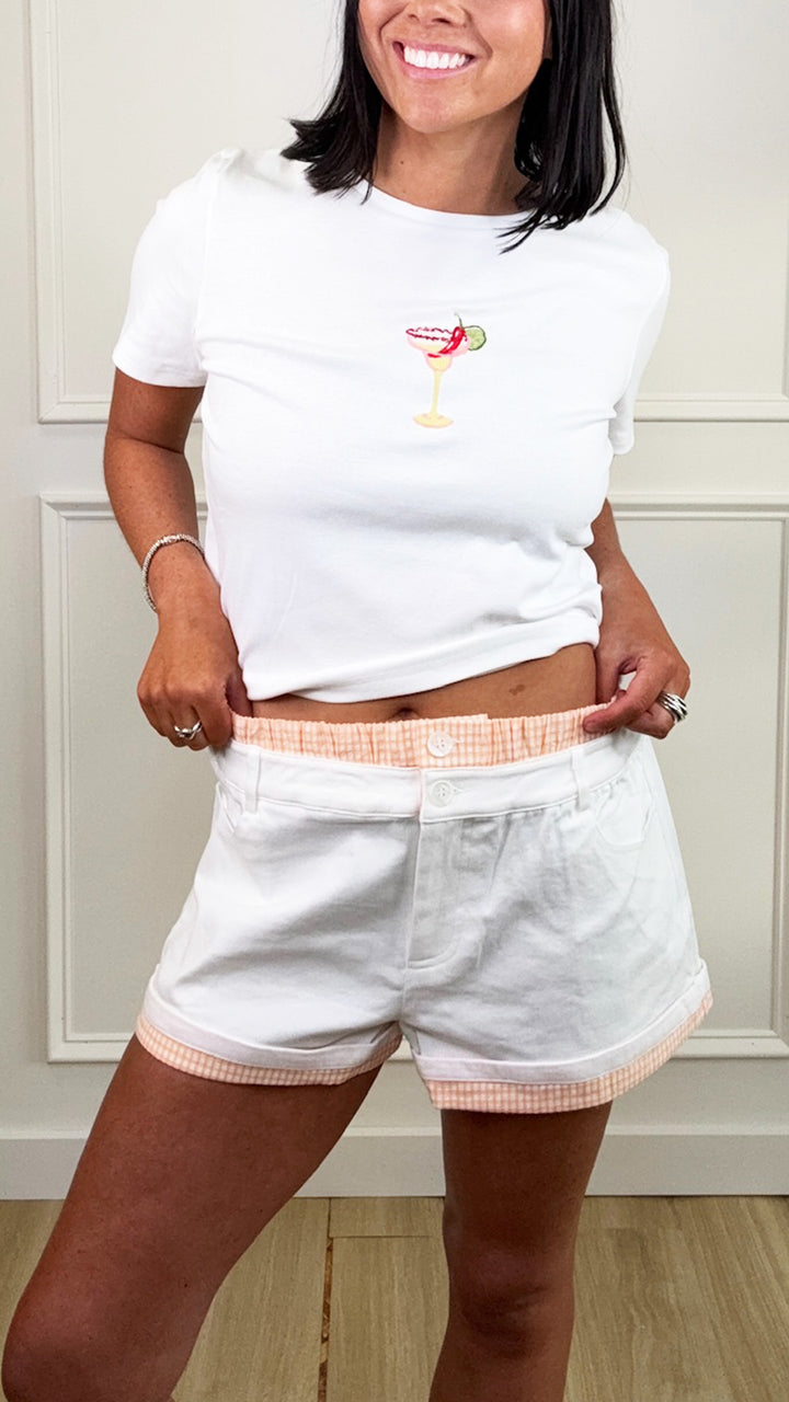Orange Crush Boxer Detail Shorts