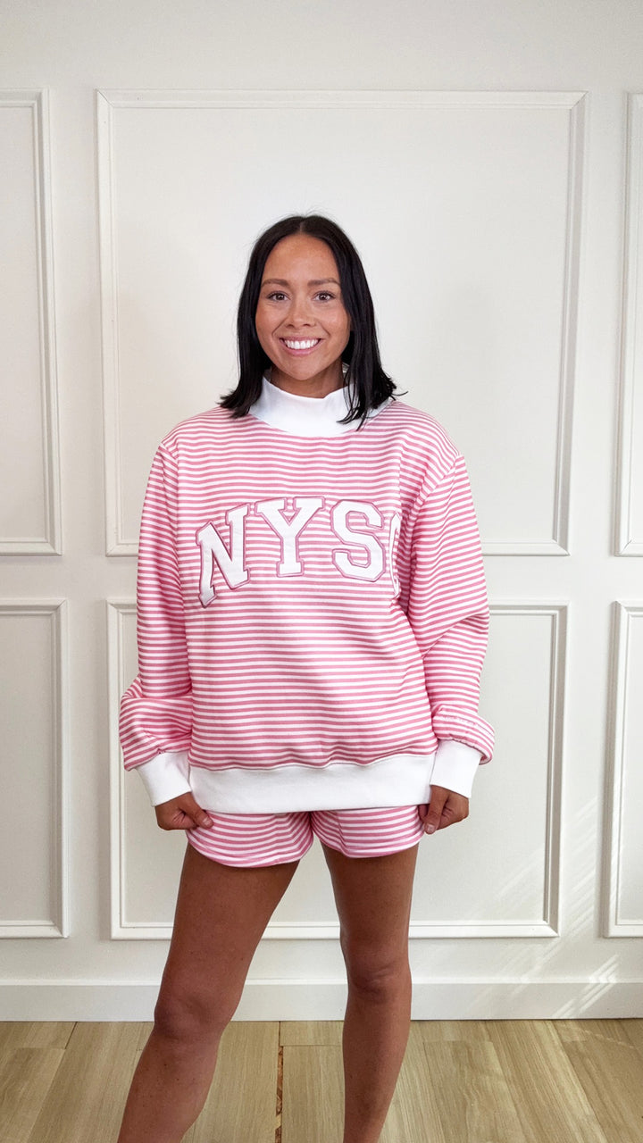 Strawberry Mockneck