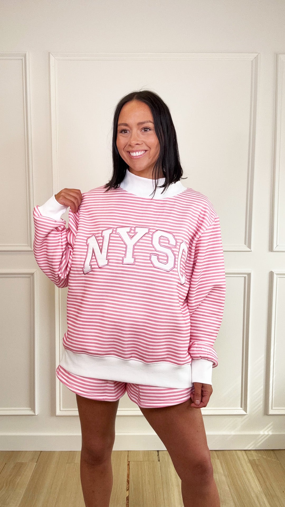 Strawberry Mockneck
