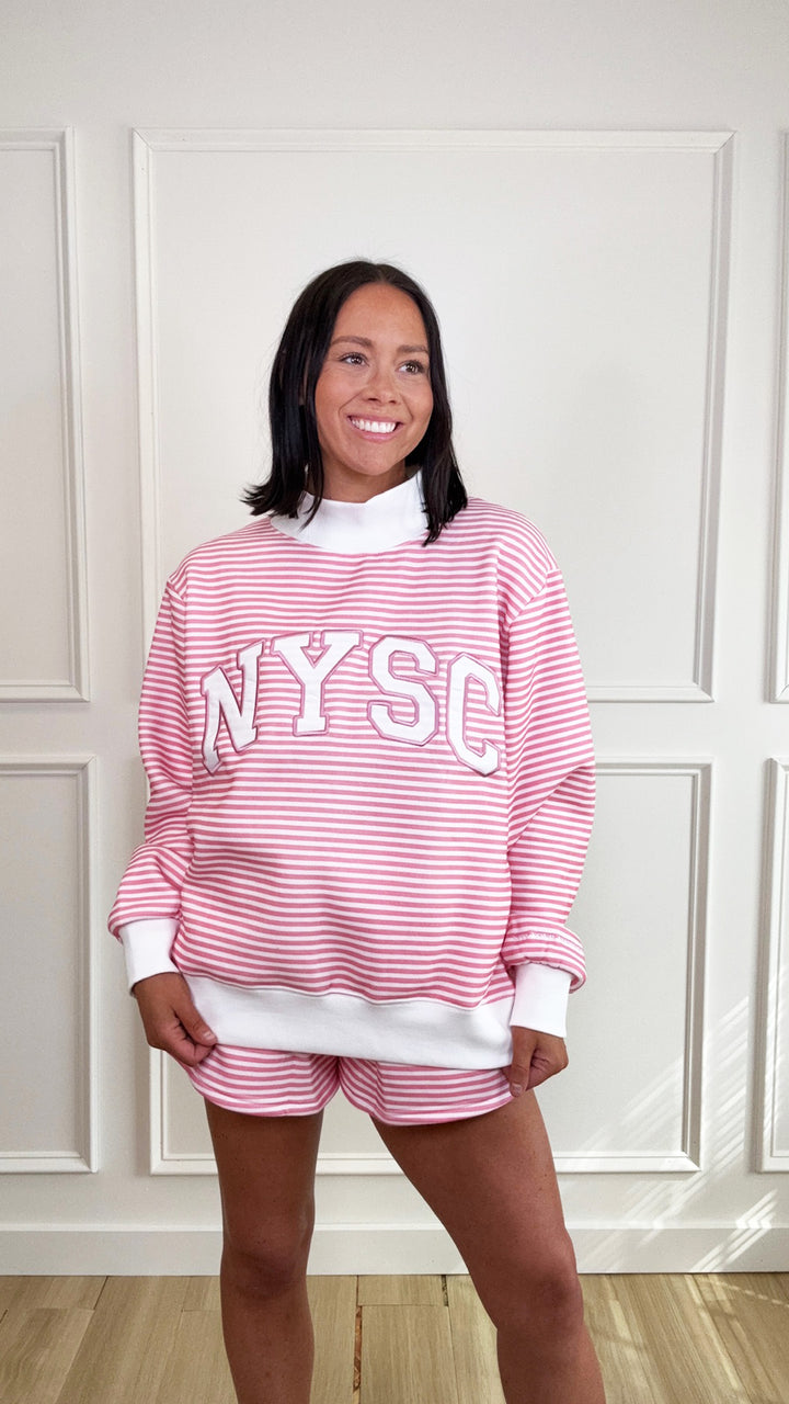 Strawberry Mockneck
