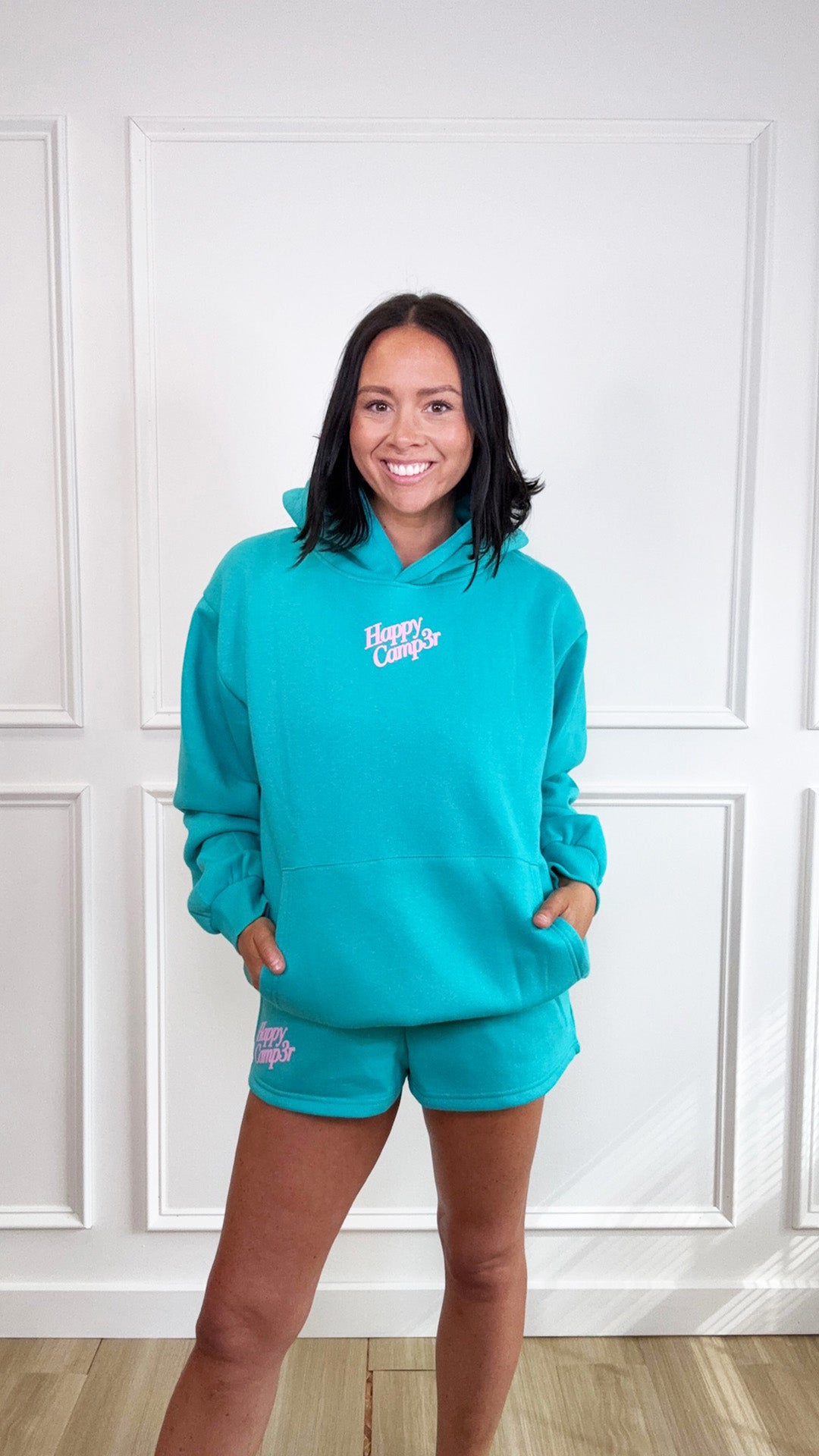 Teal Puff Sweatshirt Happy Camp3r