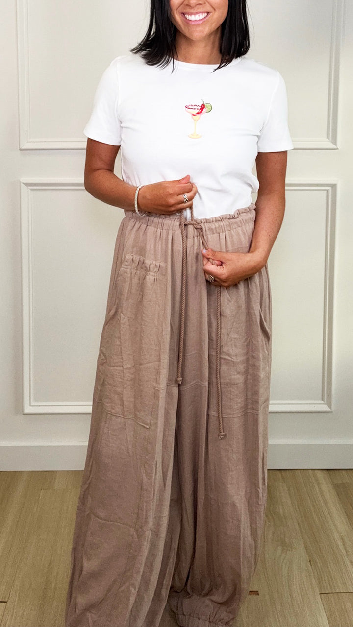 Toffee Twist Woven Pants