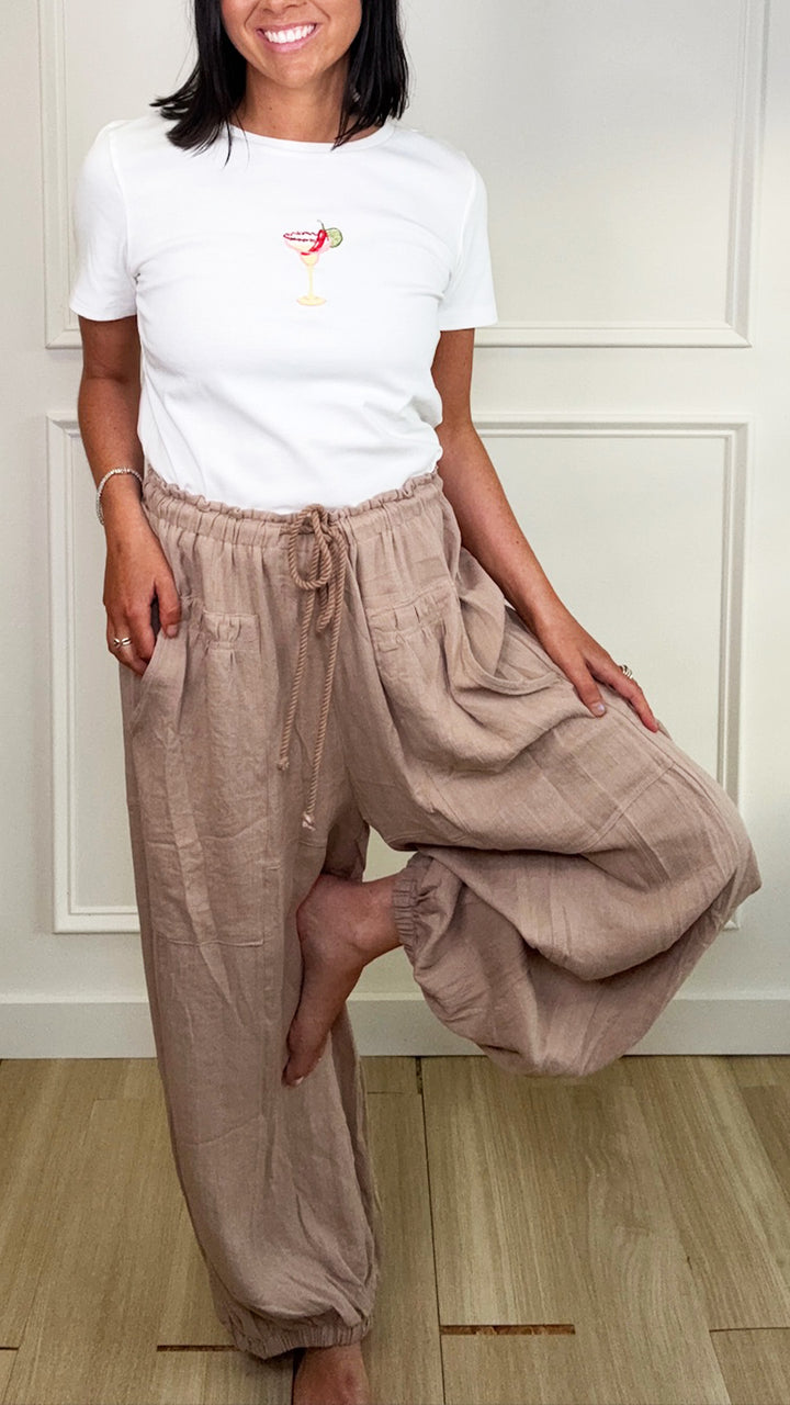 Toffee Twist Woven Pants